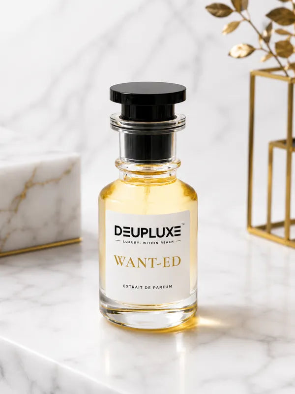 Deupluxe Want-Ed | Inspired By The Most Wanted | Cardamom, Toffee & Amberwood | Extrait De Parfum