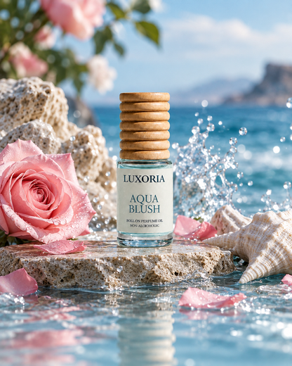 Luxoria Aqua Blush – Premium Non-Alcoholic Roll-On Perfume Oil