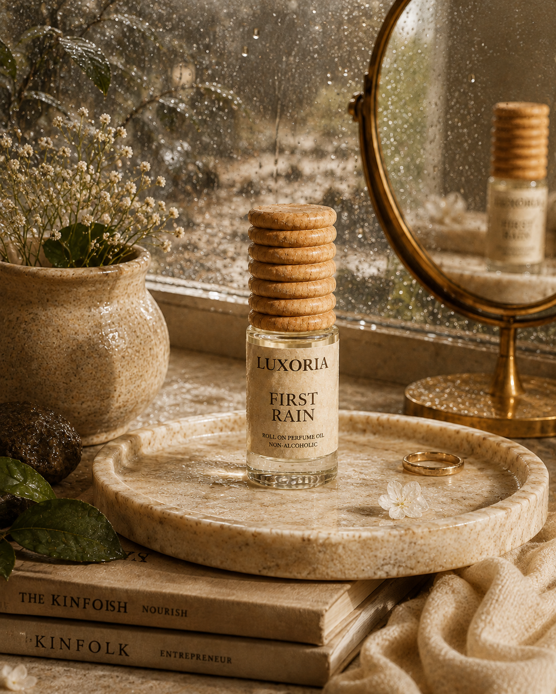 Luxoria First Rain Attar | Premium Non-Alcoholic Roll-On Perfume Oil | Fresh Earthy Fragrance | Luxoria