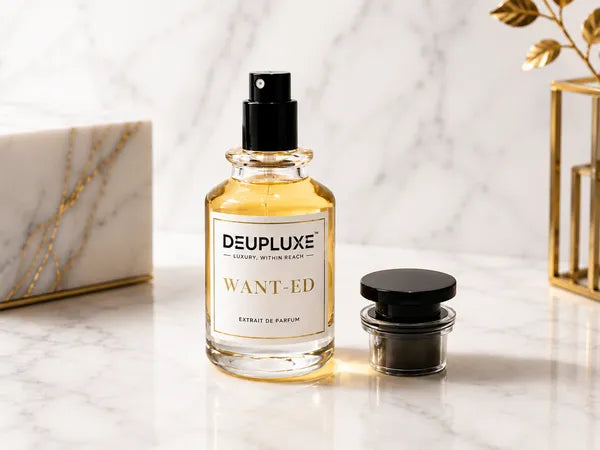 Deupluxe Want-Ed | Inspired By The Most Wanted | Cardamom, Toffee & Amberwood | Extrait De Parfum