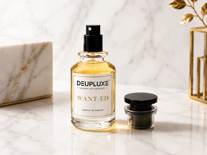 Deupluxe Want-Ed | Inspired By The Most Wanted | Cardamom, Toffee & Amberwood | Extrait De Parfum