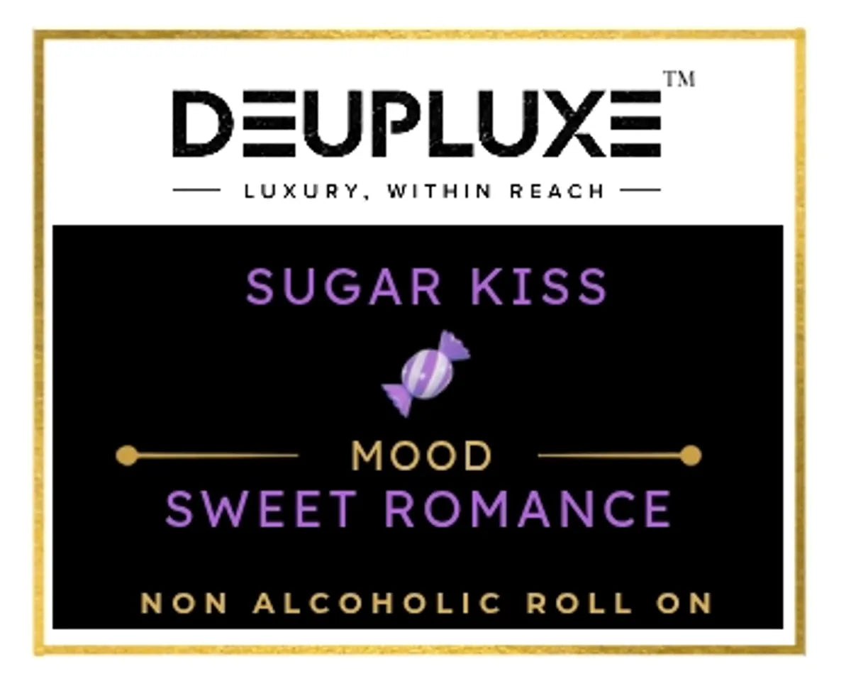 Deupluxe Sugar Kiss | Sweet Romance | Vanilla & Berries | Non Alcoholic Roll On Perfume