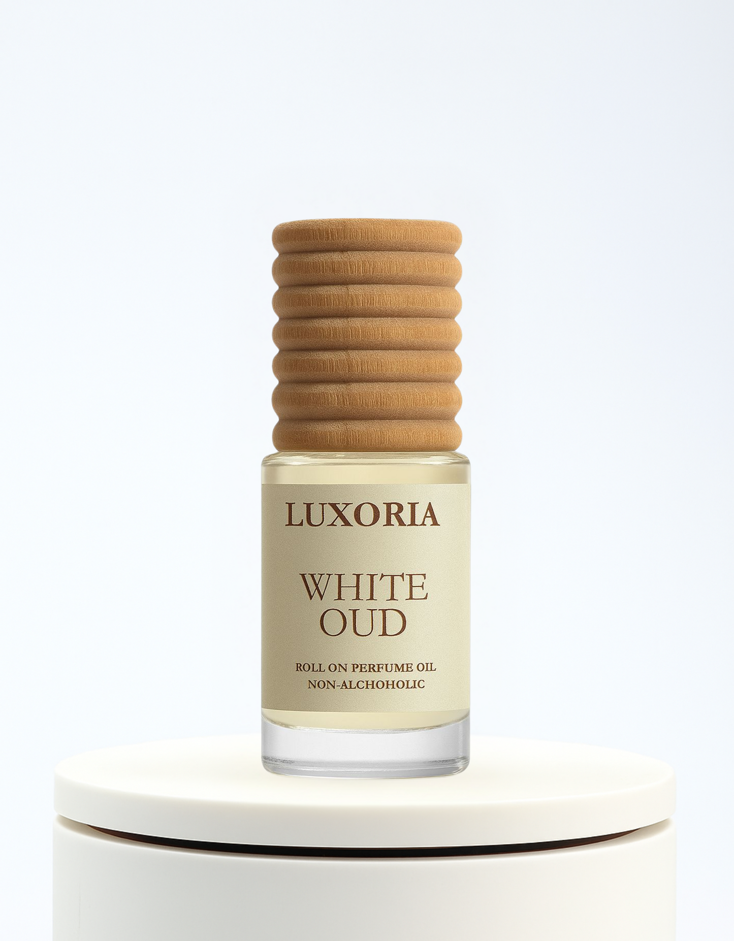 Luxoria White Oud Attar | Premium Non-Alcoholic Roll-On Perfume Oil | Long Lasting Woody Oud Fragrance | 7 ML