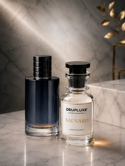 Deupluxe Sauvaro | Inspired By Sauvage | Bergamot & Pepper | Extrait De Parfum