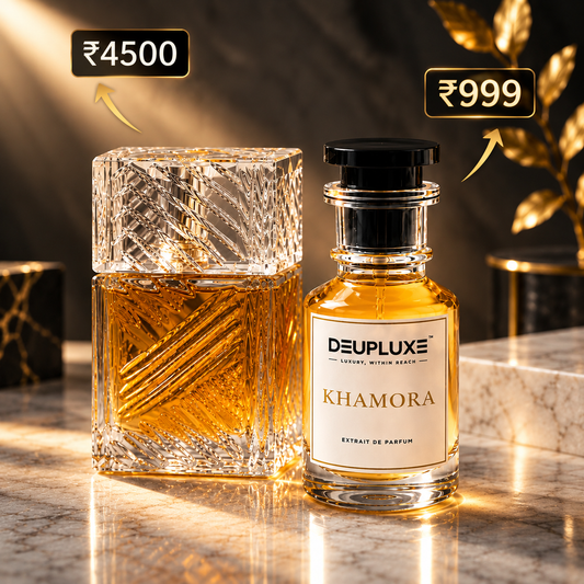 Deupluxe Khamora | Inspired By Khamrah | Cinnamon, Nutmeg & Bergamot | Extrait De Parfum (50 ML)