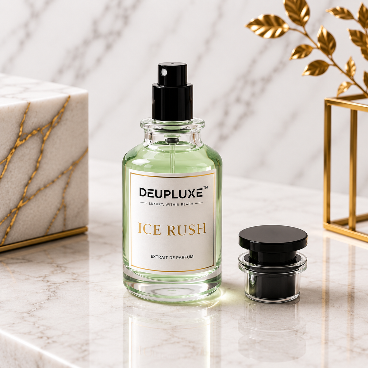 Deupluxe Ice Rush | Inspired By Hawas Ice | Bergamot, Apple & Mint | Extrait De Parfum (50 ML)
