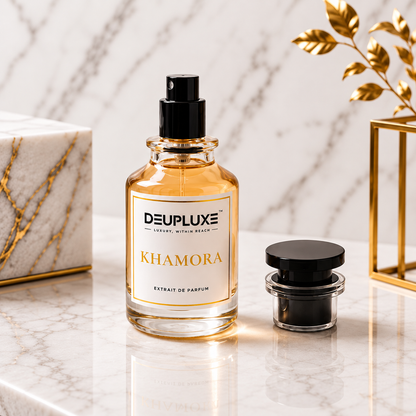 Deupluxe Khamora | Inspired By Khamrah | Cinnamon, Nutmeg & Bergamot | Extrait De Parfum (50 ML)