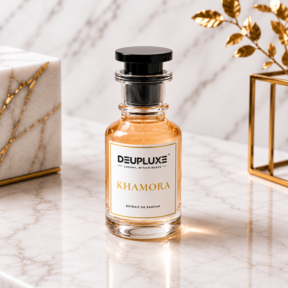 Deupluxe Khamora | Inspired By Khamrah | Cinnamon, Nutmeg & Bergamot | Extrait De Parfum (50 ML)
