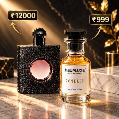 Deupluxe Opielle | Inspired By Black Opium | Pink Pepper, Orange Blossom & Pear | Extrait De Parfum (50 ML)