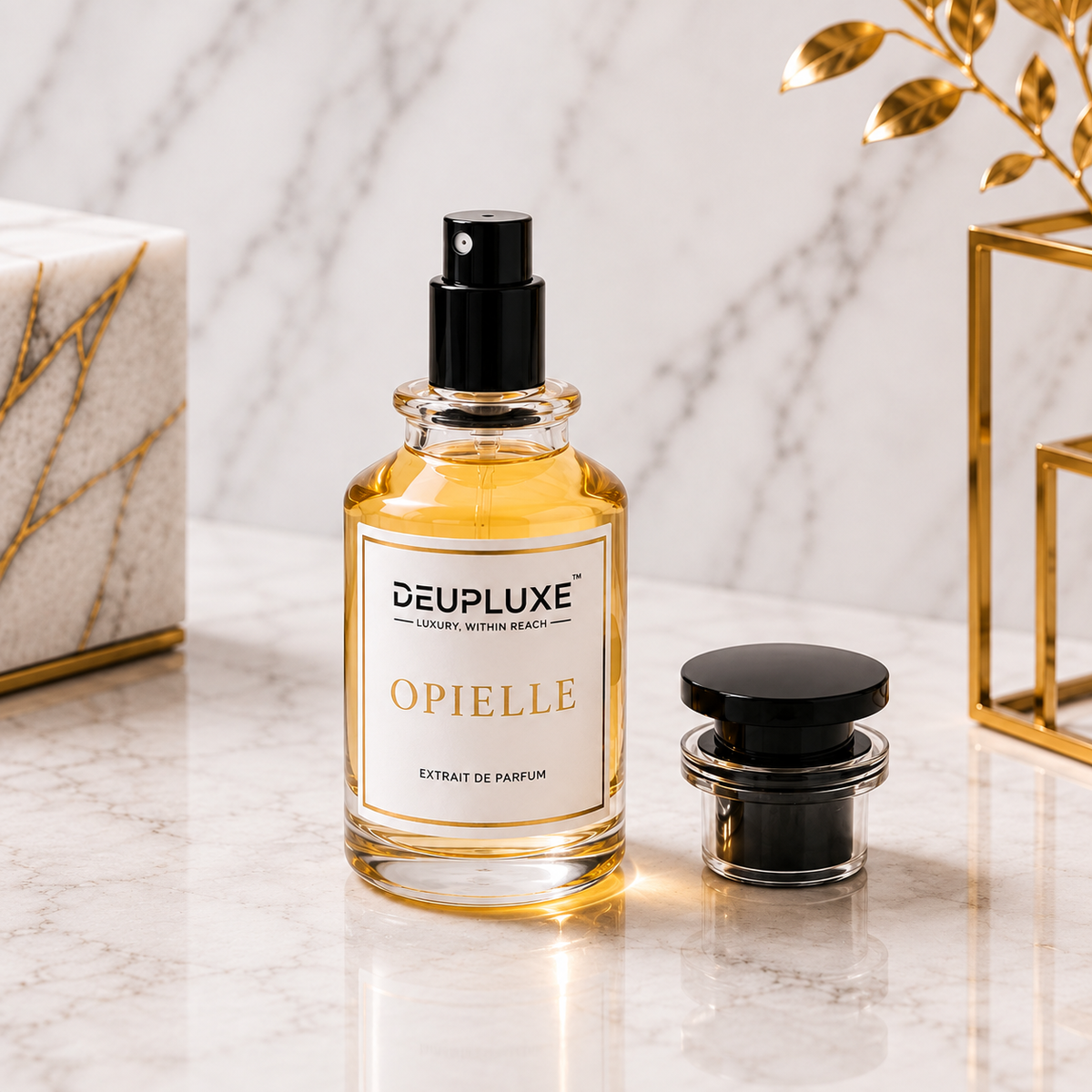 Deupluxe Opielle | Inspired By Black Opium | Pink Pepper, Orange Blossom & Pear | Extrait De Parfum (50 ML)
