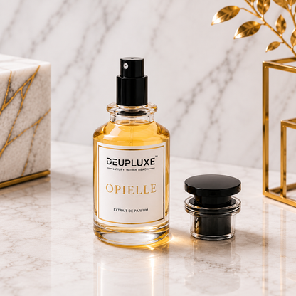 Deupluxe Opielle | Inspired By Black Opium | Pink Pepper, Orange Blossom & Pear | Extrait De Parfum (50 ML)